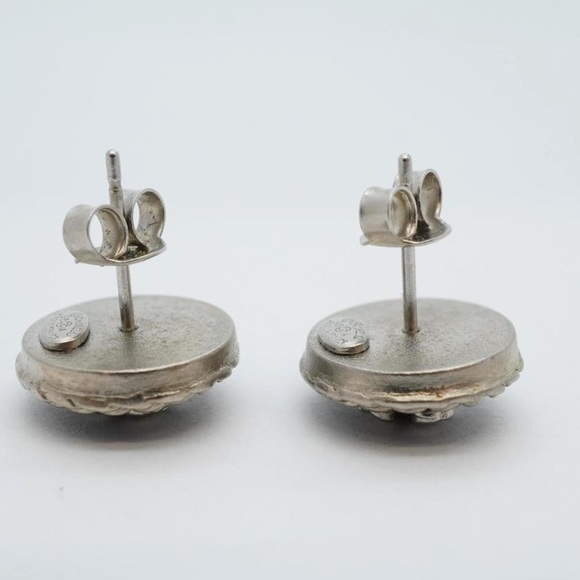 Chanel Clover Rhinestone Stud Earrings - Picture 3 of 5